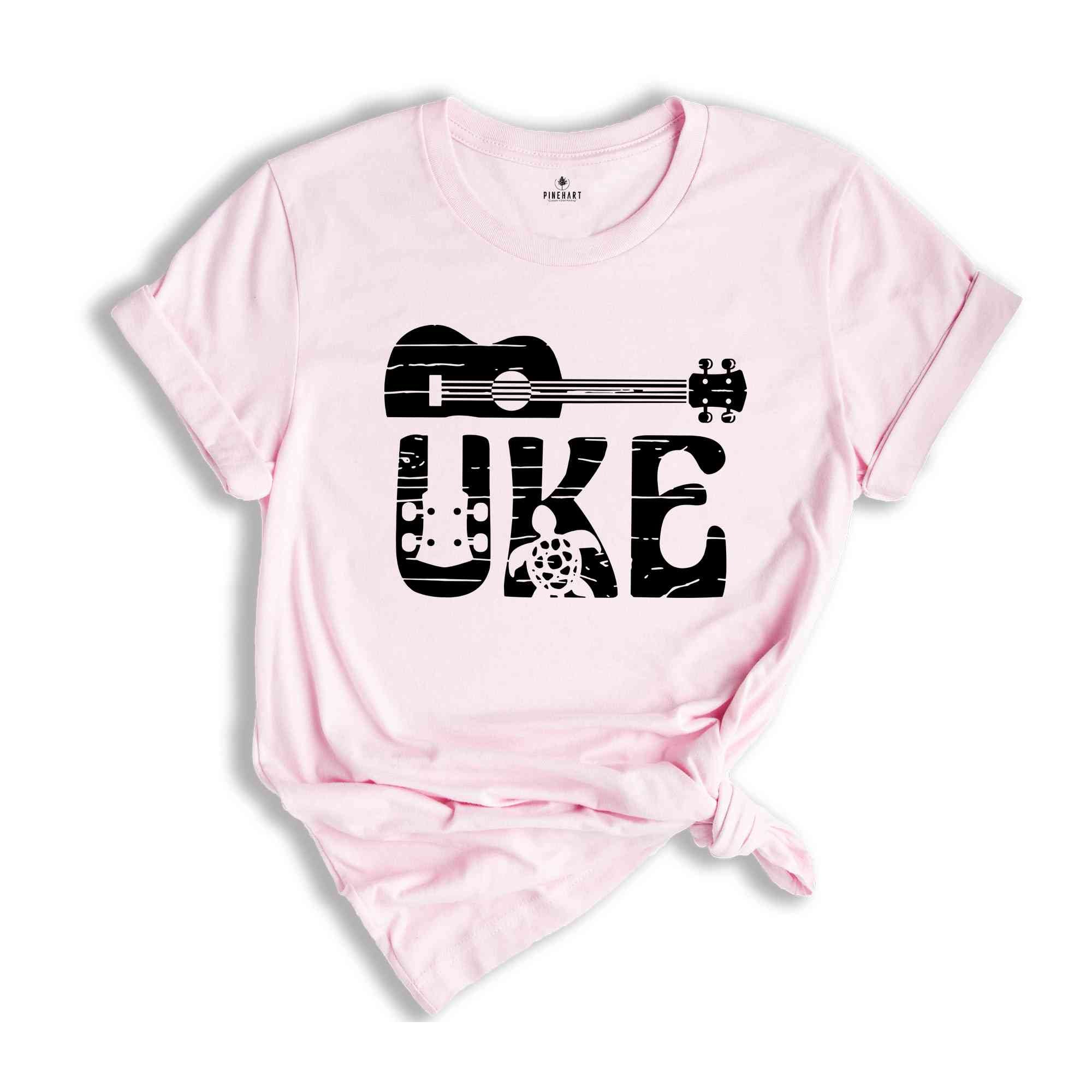 Music Player Shirt, Musicians Tee, Cute Guitar Shirt, Ukulele Uke Shirt, Music Lover Tee, Guitar Player T-shirt