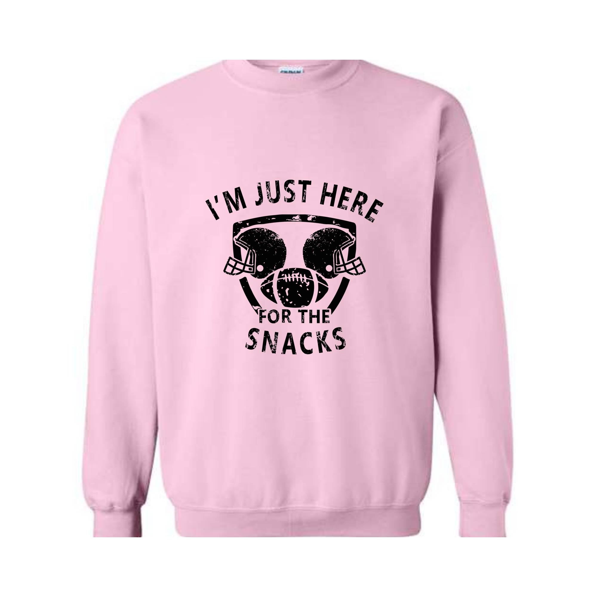 I'm Just Here For The Snacks Sweatshirt, Game Day Sweater, Football Season Sweatshirt, Football Fan Gifts, Sunday Game Apparel