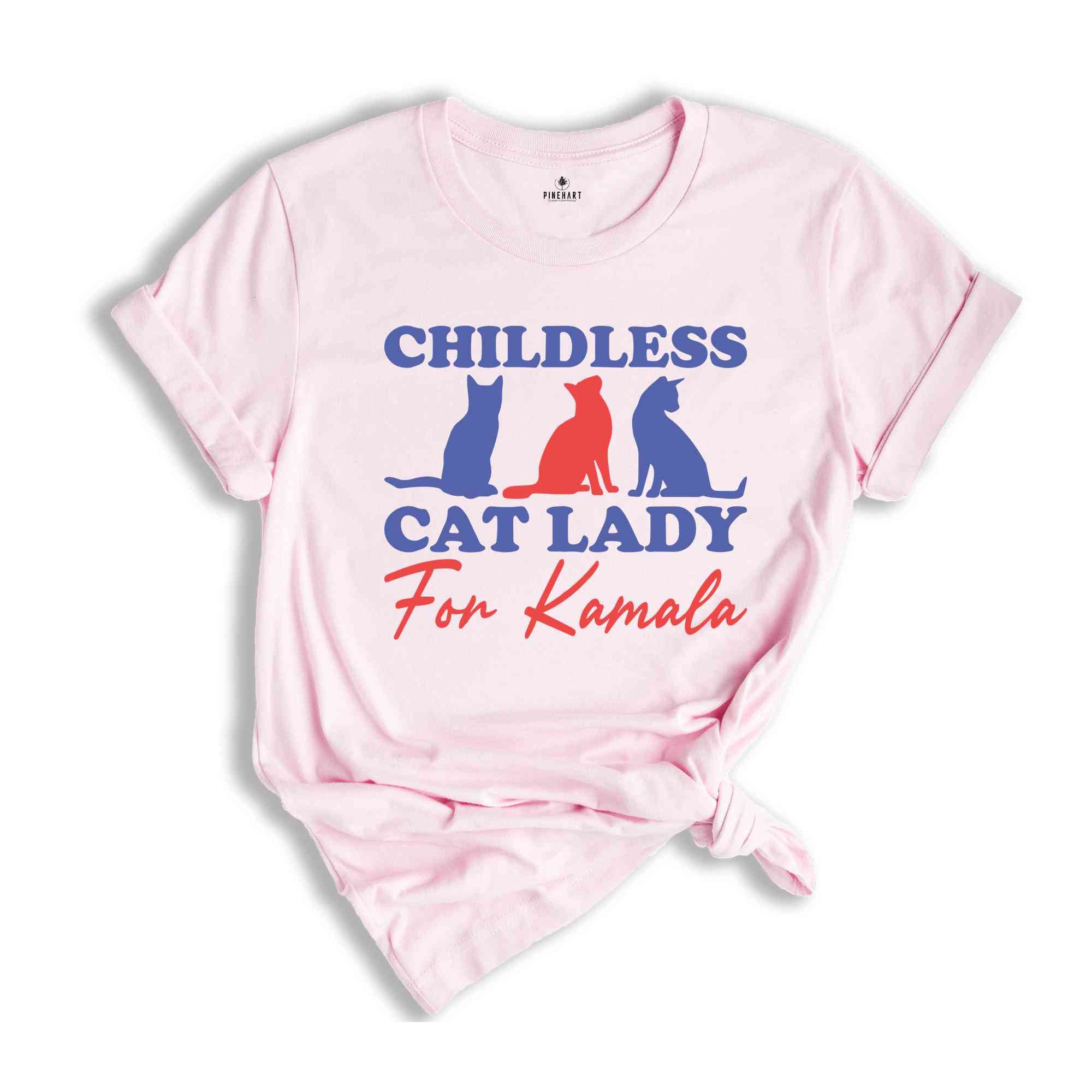 Childless Cat Lady For Kamala Shirt, Elections 2024 Shirt, Vote For First Madam President Shirt, Feminist Shirt, Womens Rights Shirt