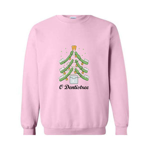 Oh Dentistree Sweatshirt, Christmas Dental Hoodie, Dental Hygienist Tree Hoodie, Dentist Office Assistant Sweater, Santa Hoodie