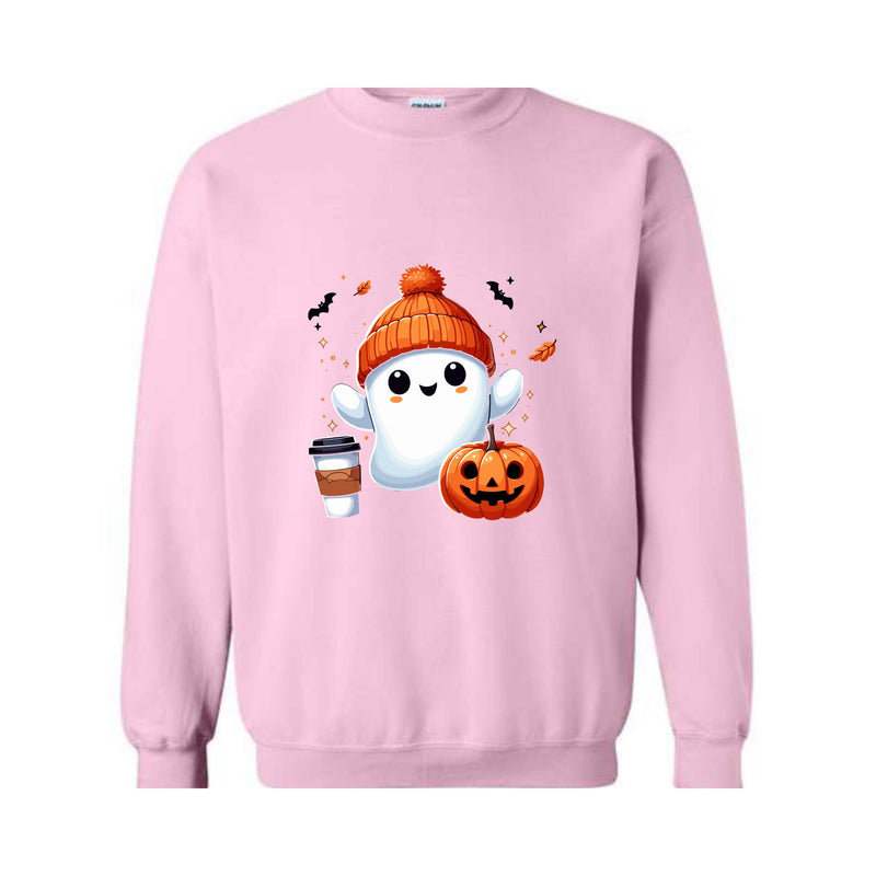 Halloween Ghost Sweatshirt, Cute Ghost Sweatshirt, Halloween T-shirt, Womens Halloween Shirt, Cute Fall Shirt, Spooky Season Sweatshirt