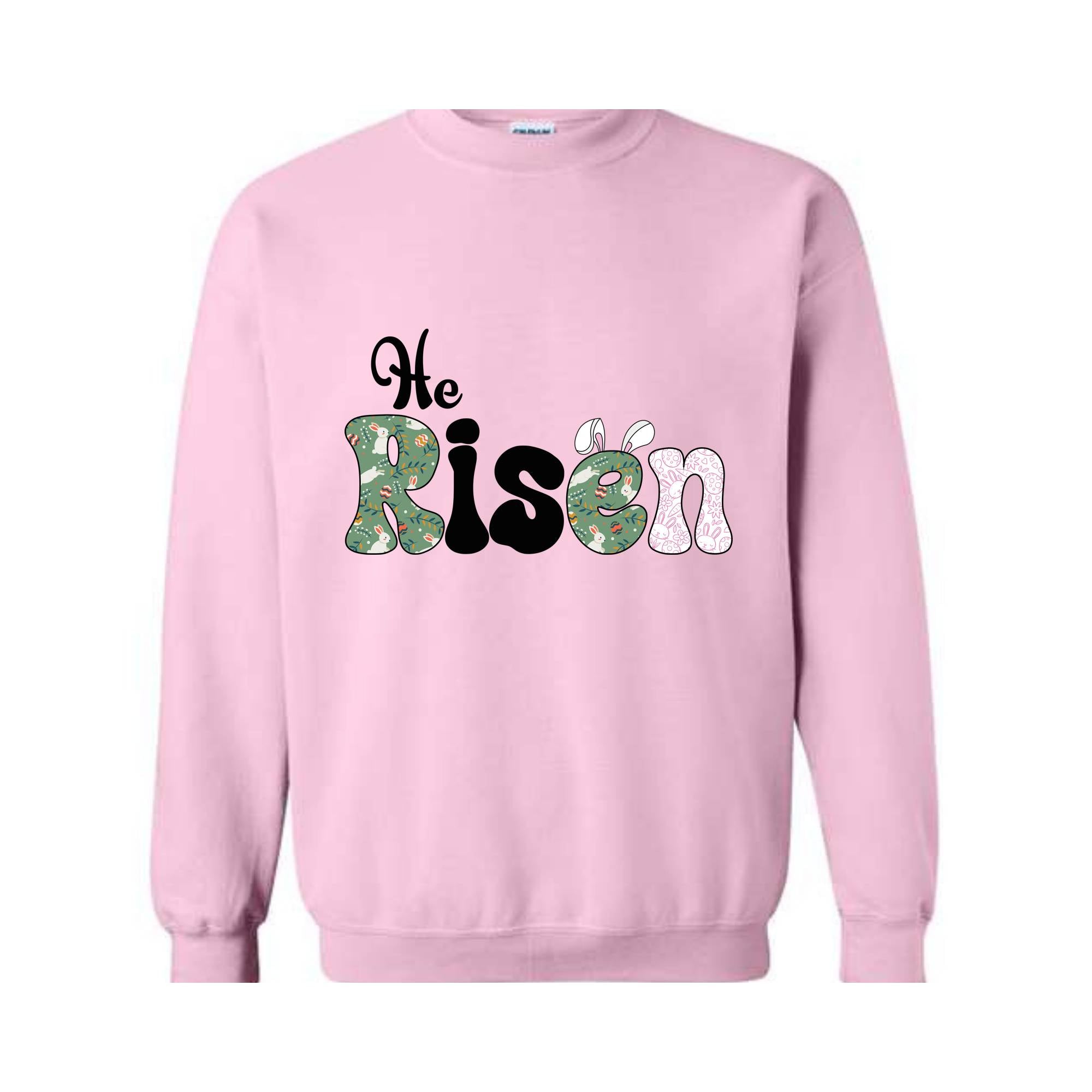 He Is Risen Easter Sweatshirt, Risen Sweatshirt, Easter Bible Verse Hoodie, Retro Easter Hoodie, Religious Sweatshirt, Christian Apparel