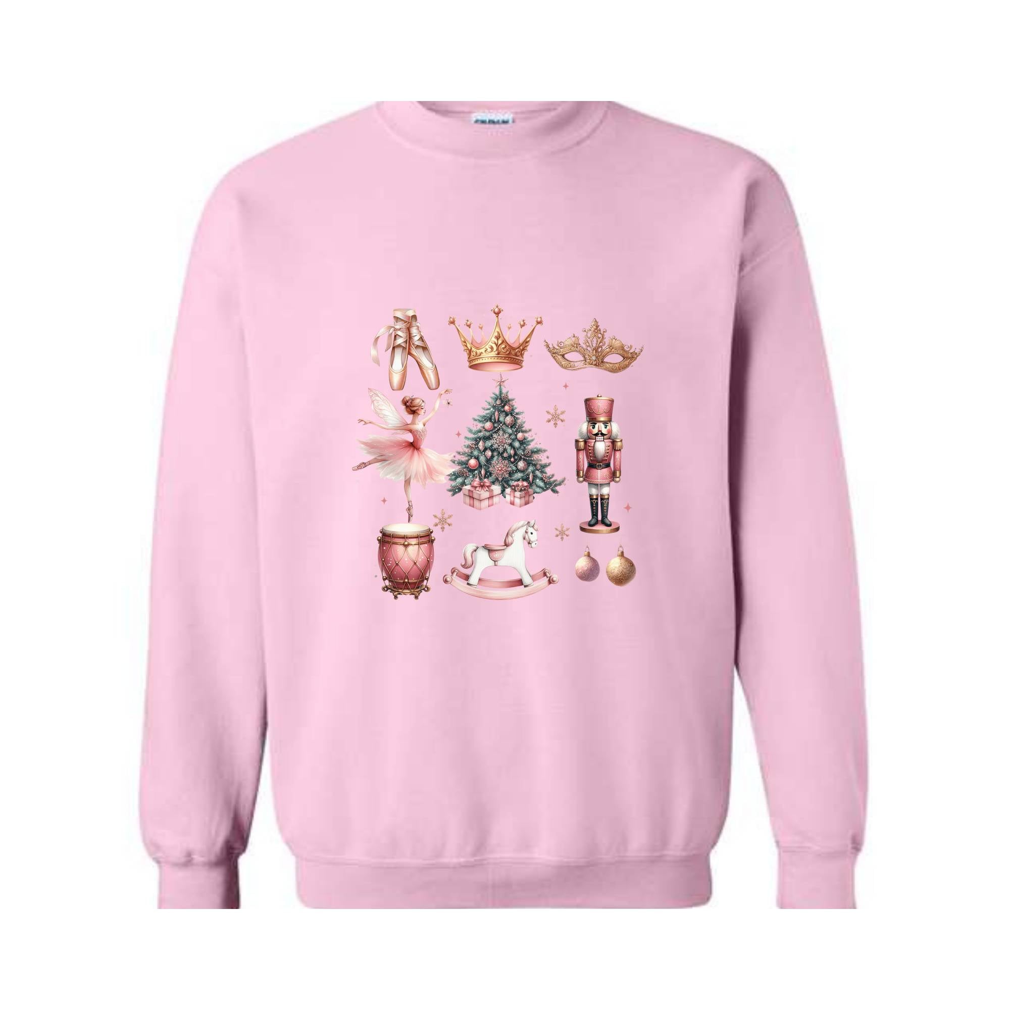 Girly Coquette Bow Christmas Sweatshirt, Christmas Tree Shirt, Christmas Sweatshirt, Girly Christmas Sweater, Coquette Bow Sweater