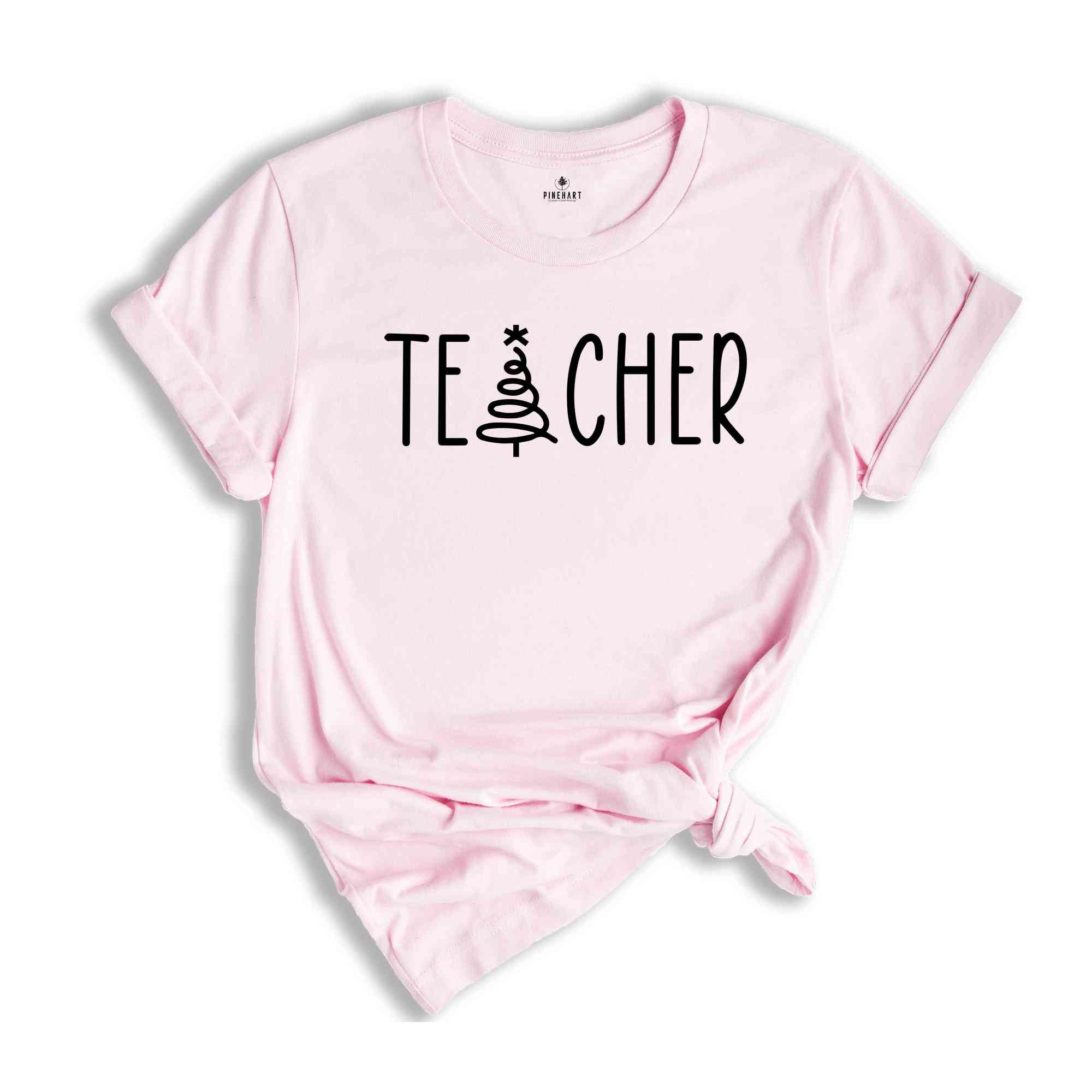 Teacher Shirt, Christmas Gift for Teacher, Teacher Christmas Tee, New Year Shirt for Teacher, Teacher Life Shirt, Christmas Tree Shirt