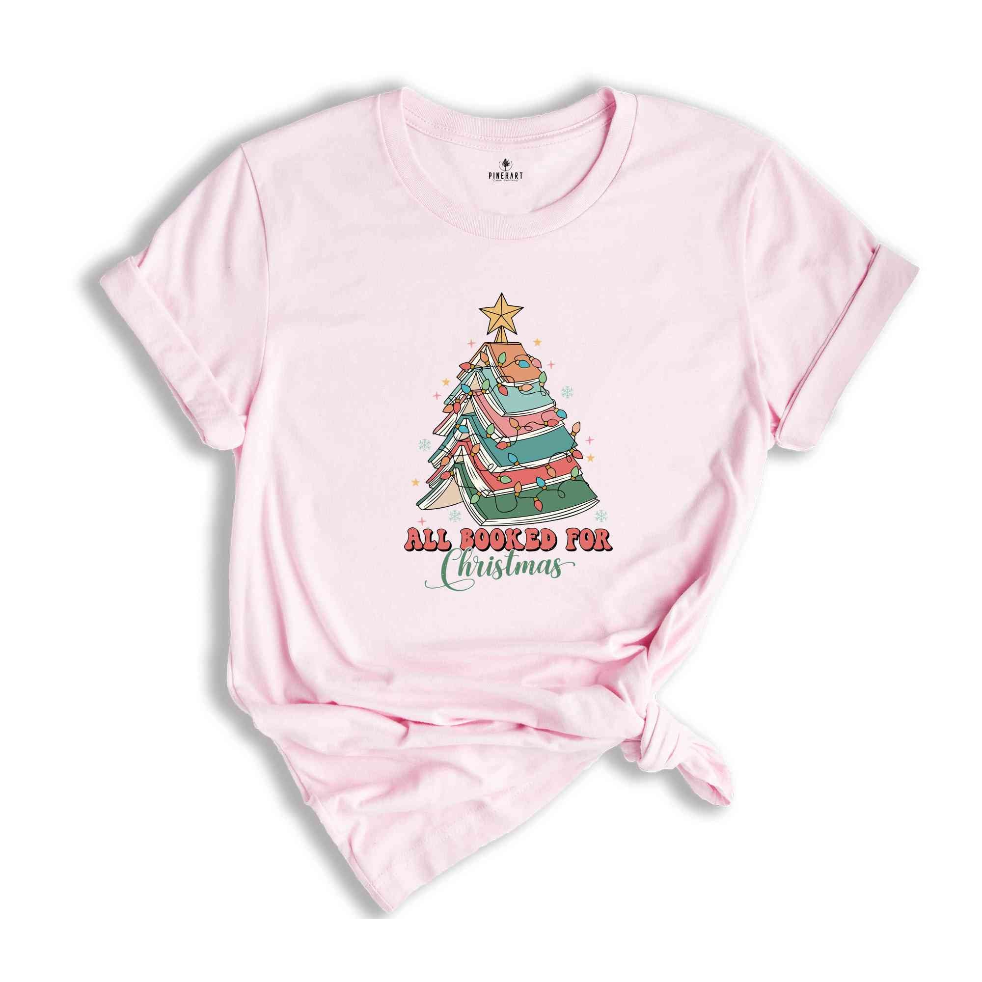 Christmas Book Tree Shirt, Teacher Christmas Shirt, School Christmas Tee, Book Lovers Shirt, Bookworm Christmas