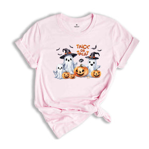 Trick Or Treat Shirt, Halloween Candy T-shirt, Halloween Ghosts Tee, Pumpkin Shirt, Halloween Gifts For Candy Lovers