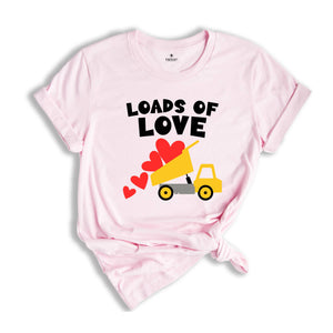 Loads Of Love T-shirt, Valentines Day Truck Shirt, Valentines Day Tee, Couple Matching Shirt, Valentines Day Gift