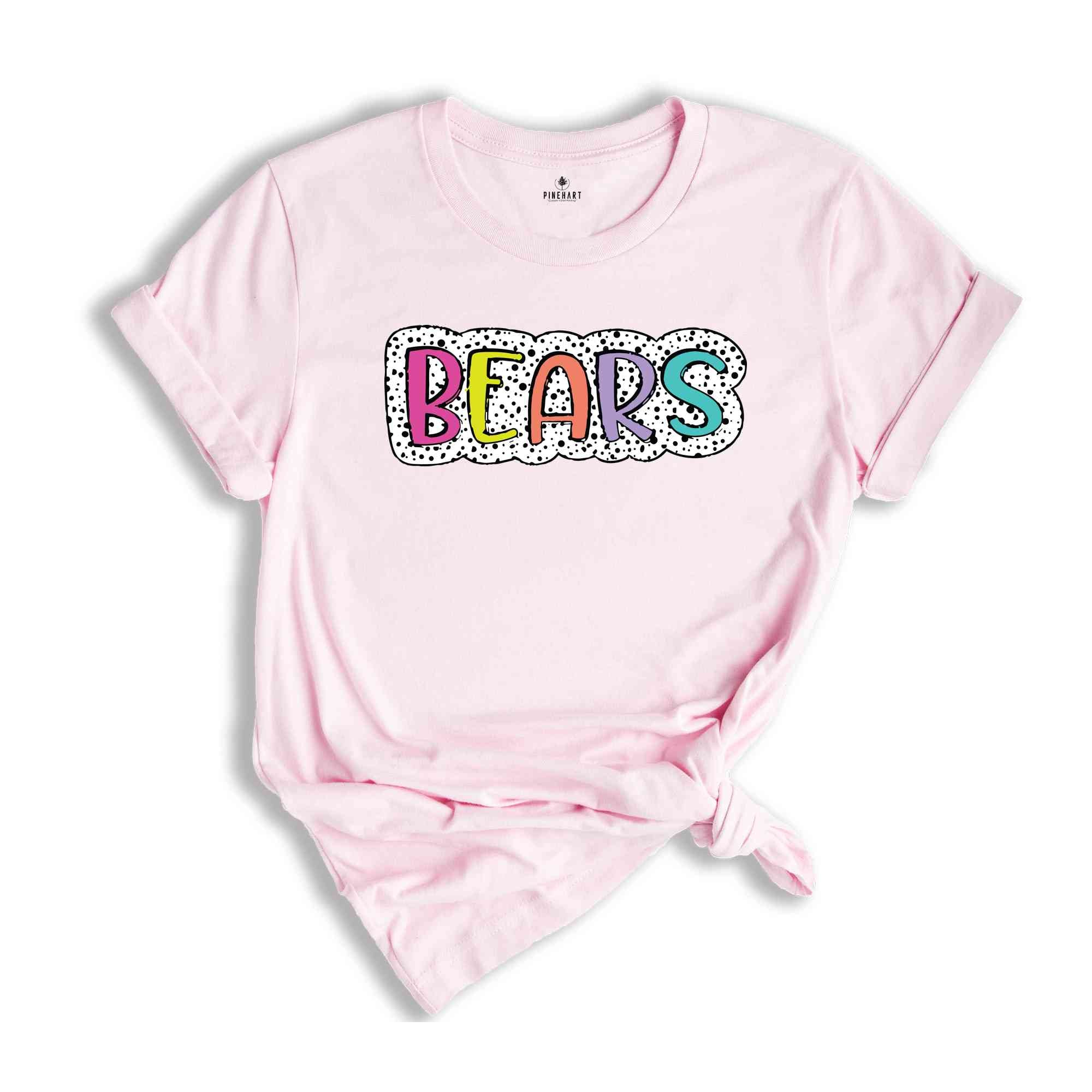 Bears Team T-Shirt, Bears Mascot Shirt, Bears Fan Shirt, Football T-Shirt, Bears Team Mascot, Bears Mascot Tee