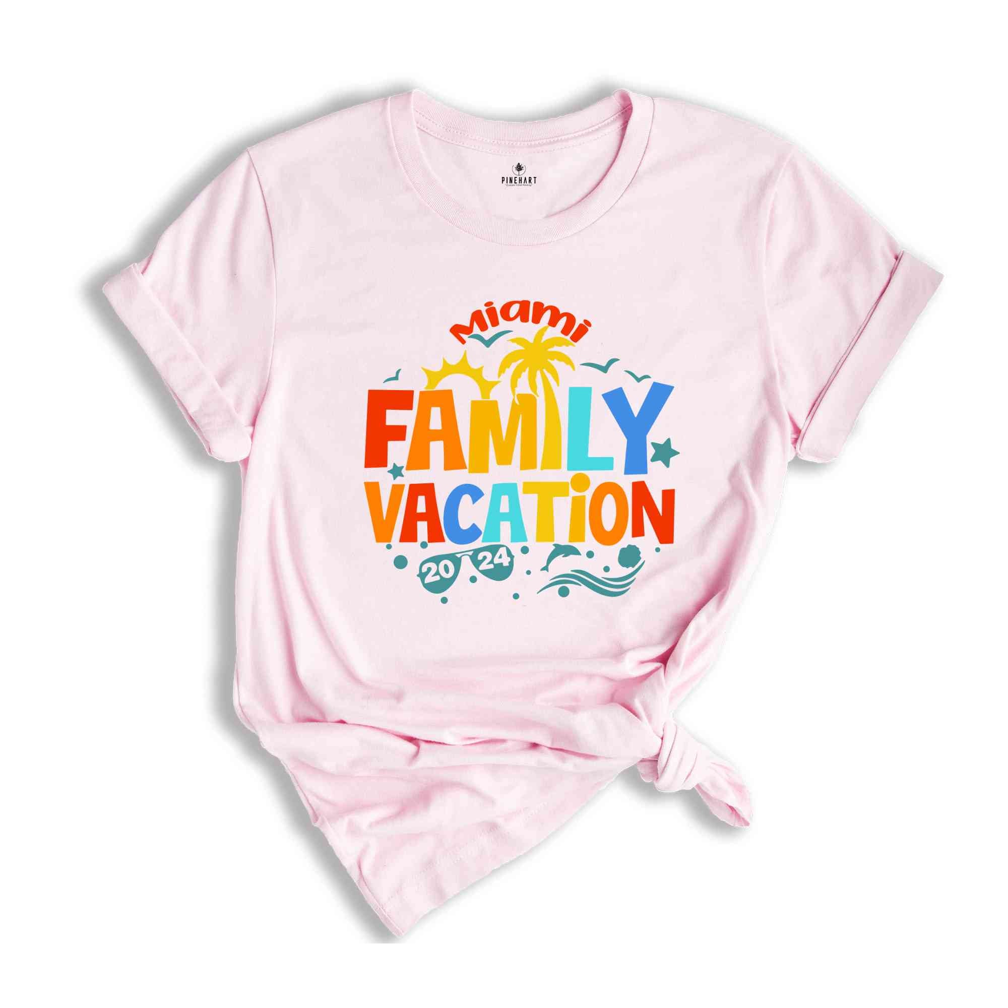 Personalized Family Vacation 2024 Shirt, Custom Vacation Shirts,2024 Family Vacation Tee, Family Trip Tee, Funny Vacation Shirts, Summer 202