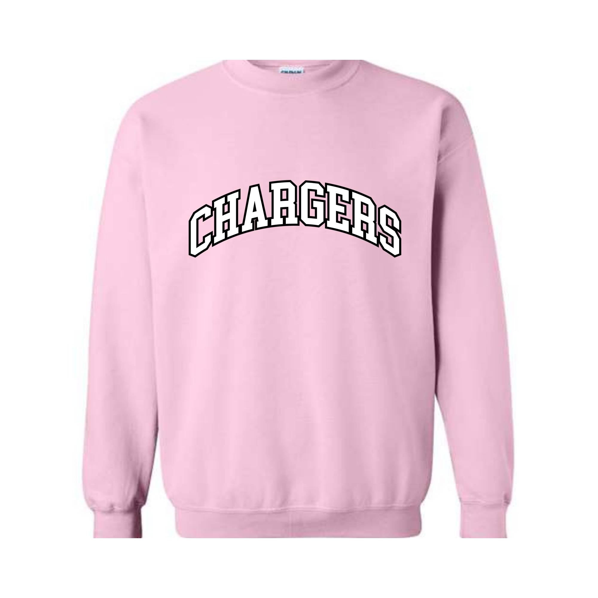 Team Mascot Sweatshirt, Chargers Team Sweatshirt, Chargers Team Spirit Sweatshirt, Chargers Fan Sweatshirt, Chargers School Sweatshirt