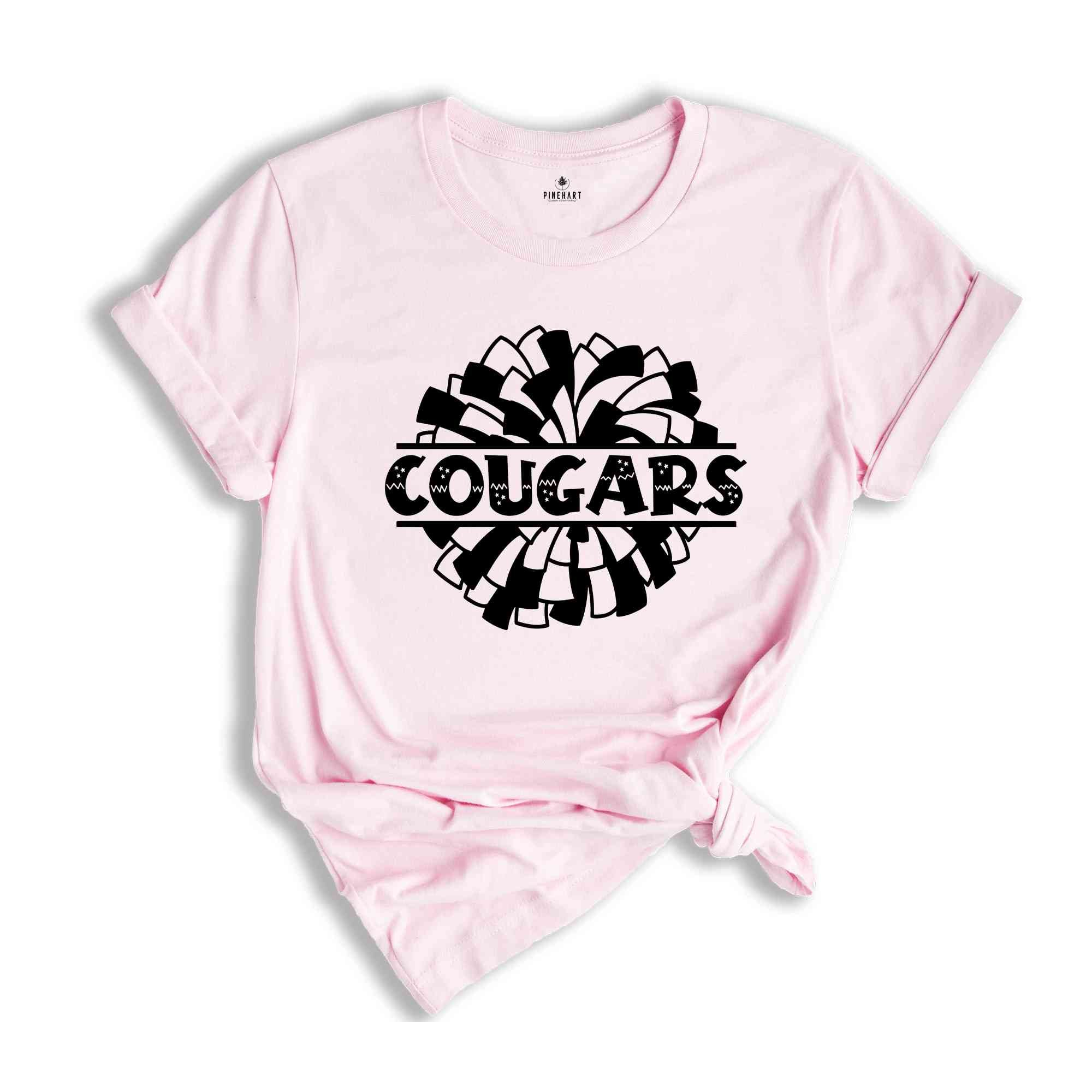 Team Mascot T-Shirt, Cougars Team Shirt, Cougars Team Spirit Tee, Cougars Fan Gift, Cougars School Shirt, Cougars School Spirit