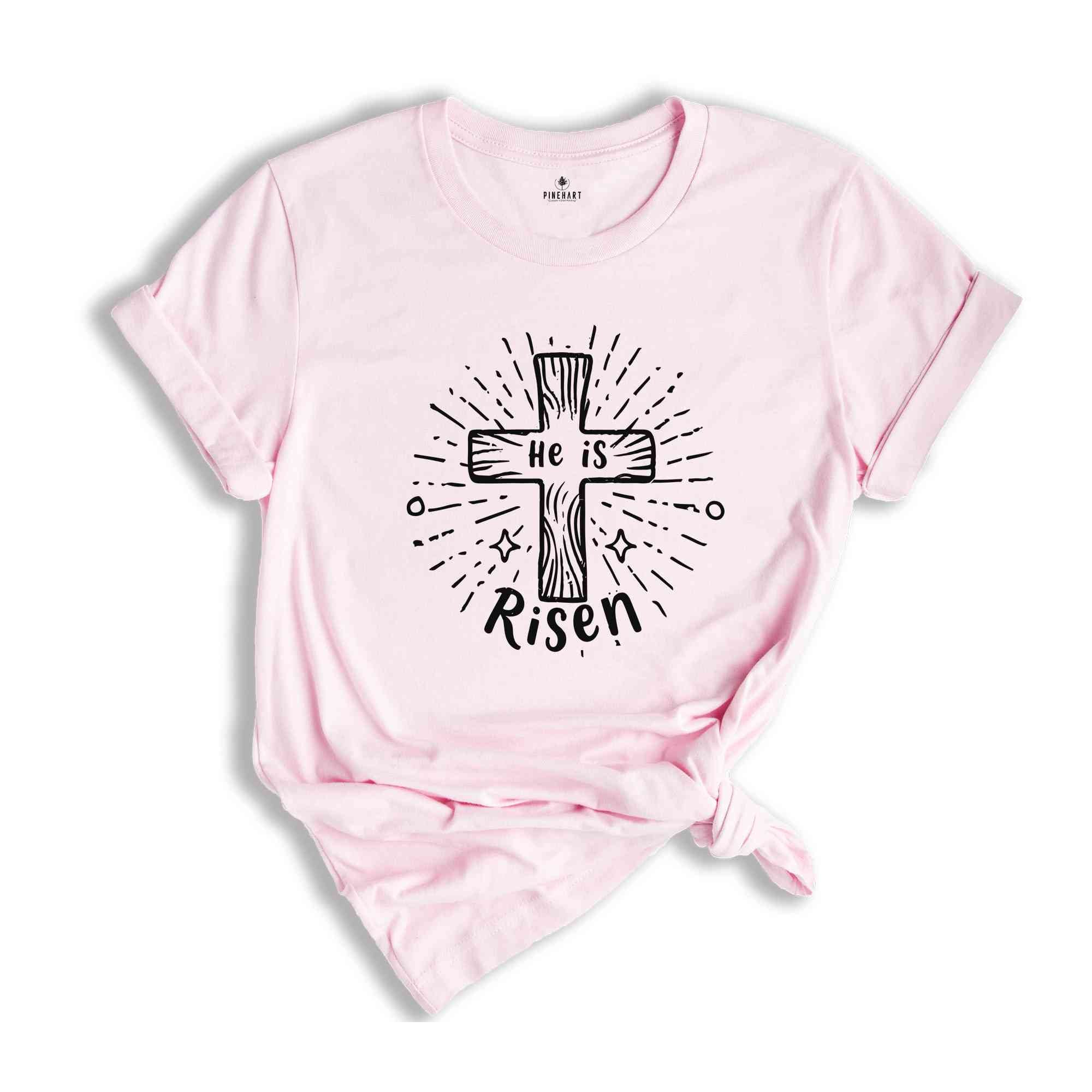 He Is Risen Shirt,Risen Easter Shirt,Christian Easter Outfit,Bible Verse Shirt ,Gift For Christian ,Jesus Shirt ,Christian Apparel