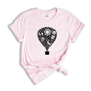 Hot Air Balloon T-Shirt, Art T-Shirt, Travel Lover T-Shirt, Explorer T-Shirt, Balloon Lover T-Shirt, Traveler T-Shirt, Flying Balloon Shirt