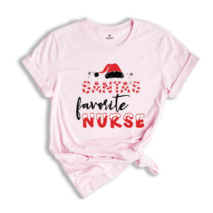 Santa's Favorite Nurse Shirt, Nurse Appreciation, Christmas Nurse Shirt, Nurse Gift, Christmas Party Shirt, Holiday Shirt, New Year Shirt