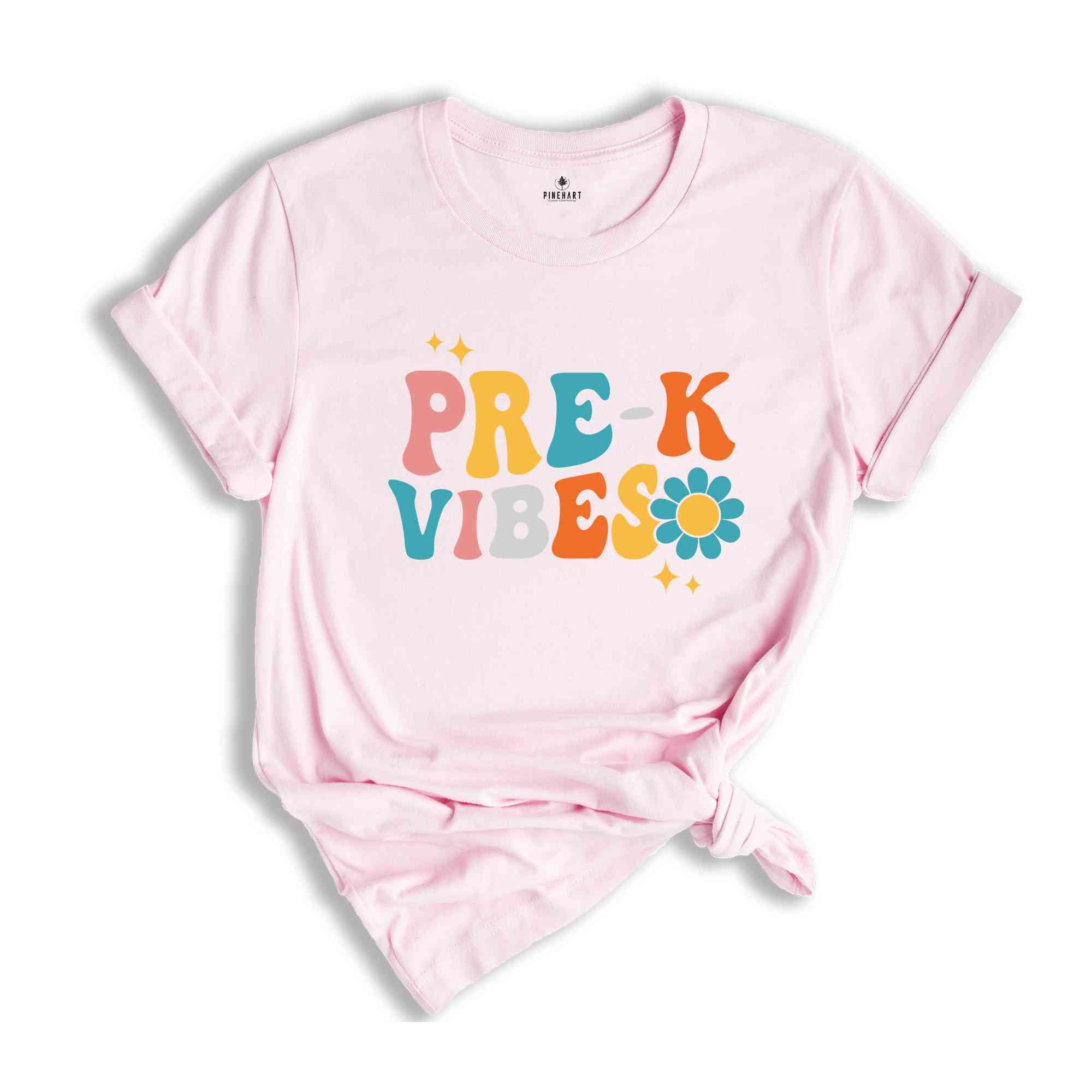 Pre-K Vibes Shirt, Back To School Shirt, Cute Back To School Shirt, Elementary School, Teacher Student Back To School Gift