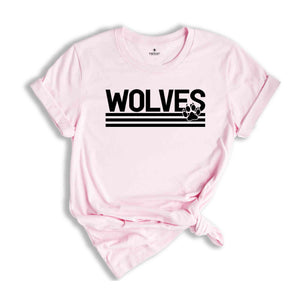 Team Mascot Wolves Shirt, Wolves Team Shirt, Wolves Team Spirit Shirt, Wolves Fan Shirt, School Spirit Shirt, Wolves Mascot Shirt