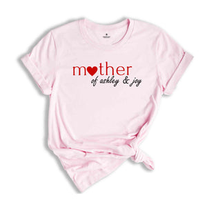 Custom Mother With Kids Names Shirt, Mother’s Day Shirt, Custom Mom Shirt, Custom Name Shirt, Mama Shirt