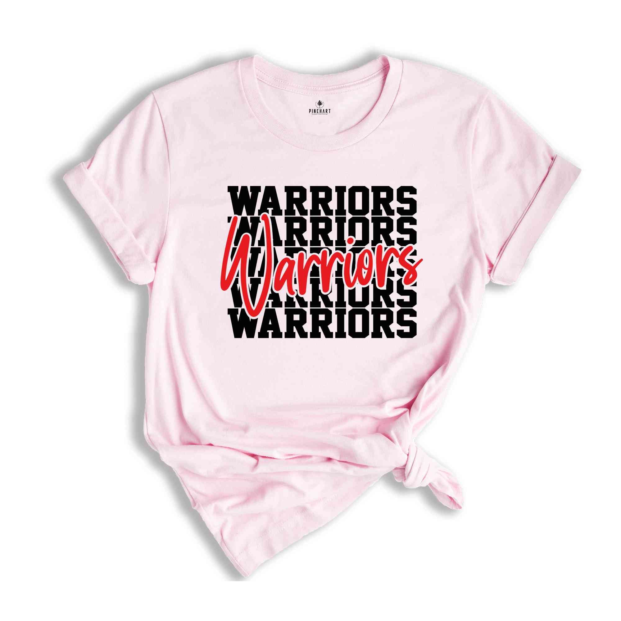 Team Mascot Shirt, Warriors Team Shirt, Warriors Football Shirt, Warriors Fan Shirt, Warriors School Shirt, Warriors School Spirit