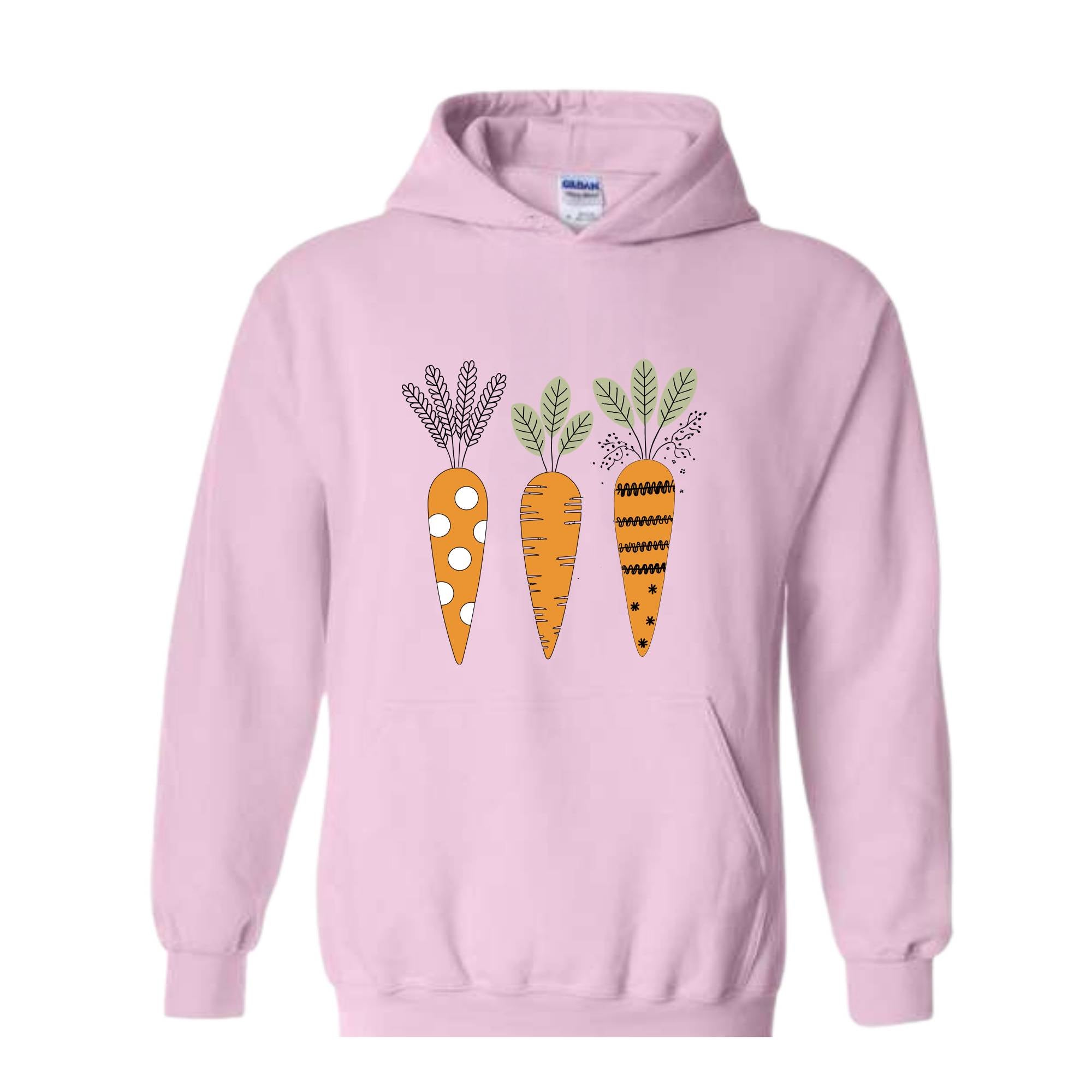 Easter Carrots Sweatshirt, Cute Easter Hoodie, Easter Hoodie, Rabbit Easter Hoodie, Happy Easter Day Gift, Cottagecore Easter Hoodie