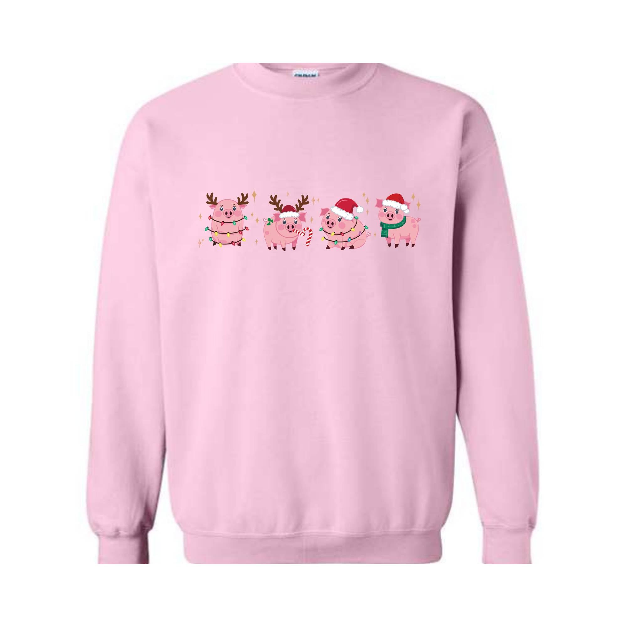 Merry Pigmas Sweatshirt, Christmas Pig Sweater, Christmas Pig Shirt, Pig Lover Gift T-Shirt, Funny Farmer Shirt, Cute Holiday Pig Christmas