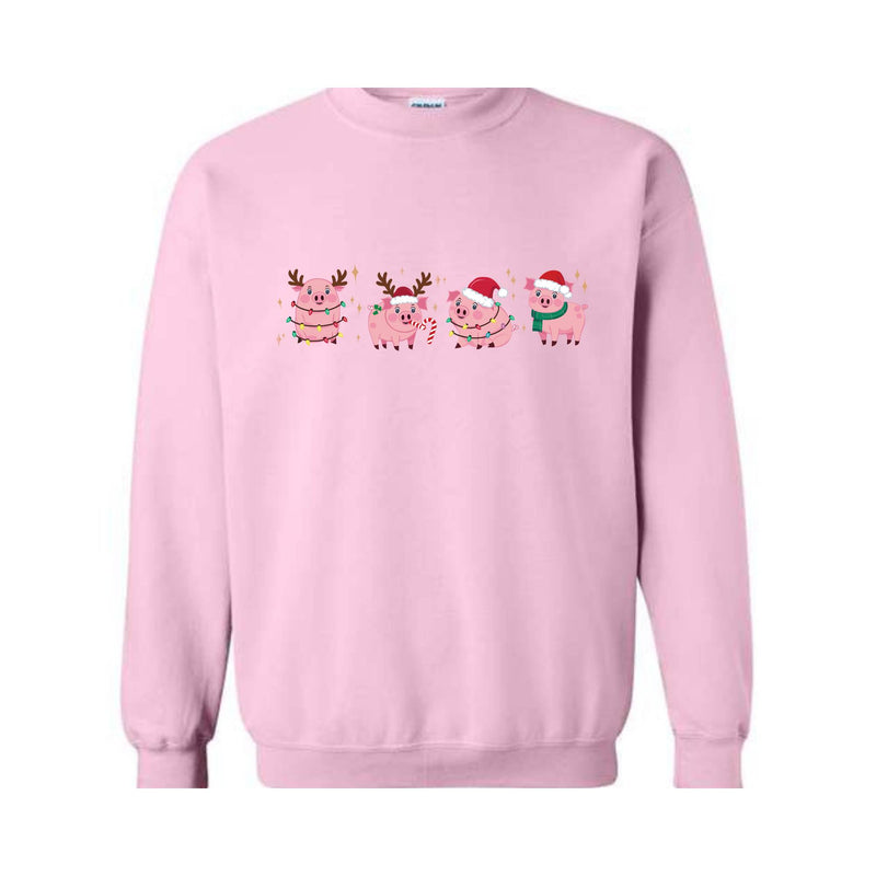 Merry Pigmas Sweatshirt, Christmas Pig Sweater, Christmas Pig Shirt, Pig Lover Gift T-Shirt, Funny Farmer Shirt, Cute Holiday Pig Christmas