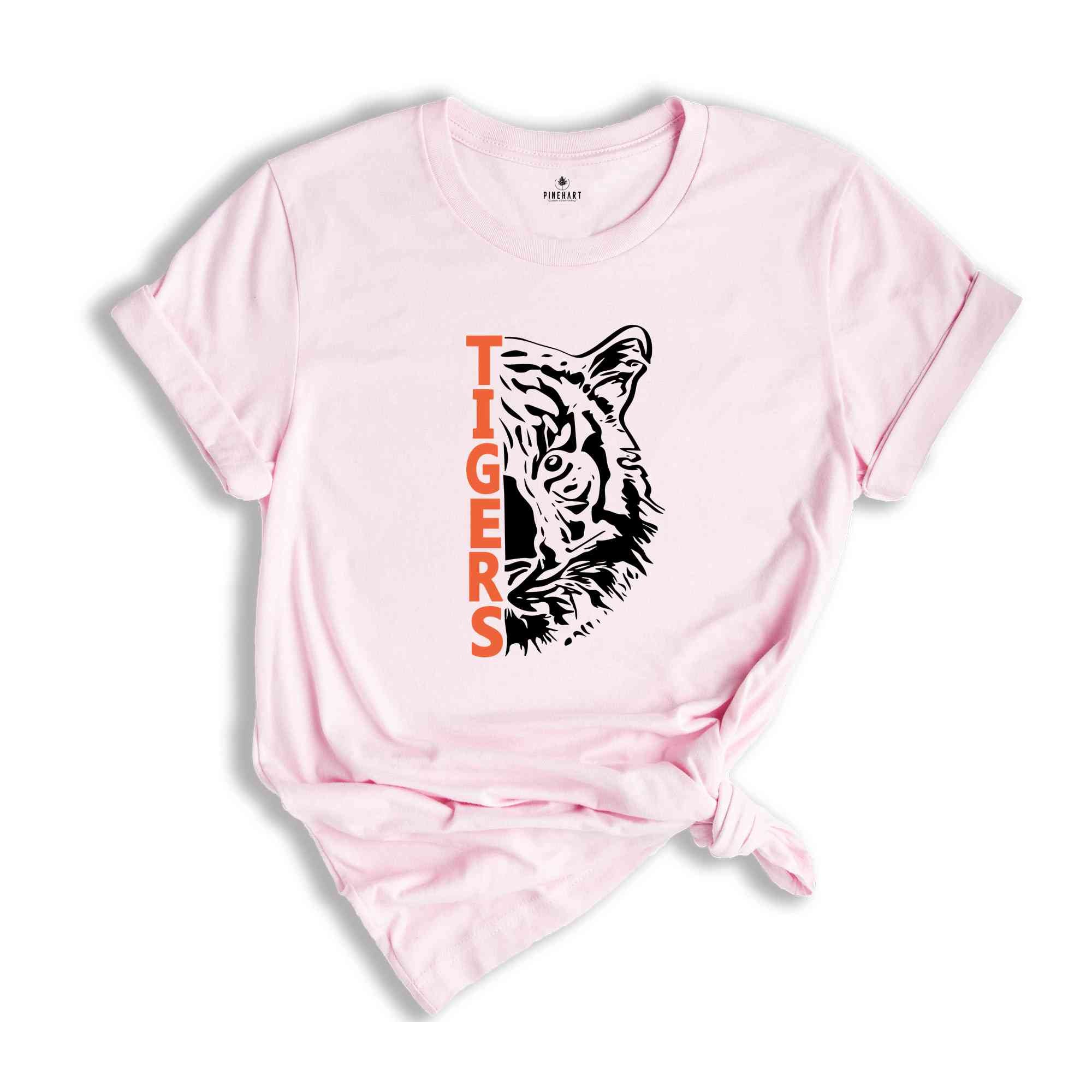 Tigers Mascot Shirt, School Spirit Tee, School Mascot T-Shirt, Tigers Team Gift, Tigers Football Tee, Tigers Fan Shirt