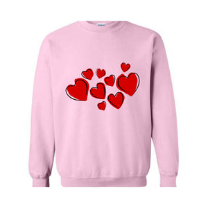 Heart Sweatshirt, Valentine Sweatshirt, Cute Valentine Sweatshirt, Valentine's Day Sweatshirt, Love Sweatshirt