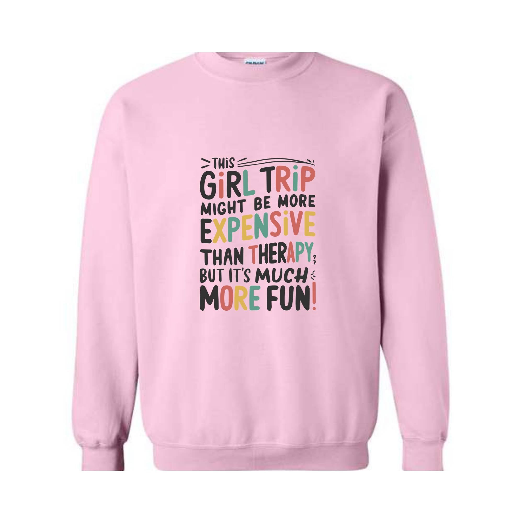 Girls Trip Therapy Shirt,Girls Trip Much More Fun,Girls Party T-Shirt,Girl's Trip T-Shirt,Girls Vacation Shirt,Bff Shirt,Girls Weekend Shirt