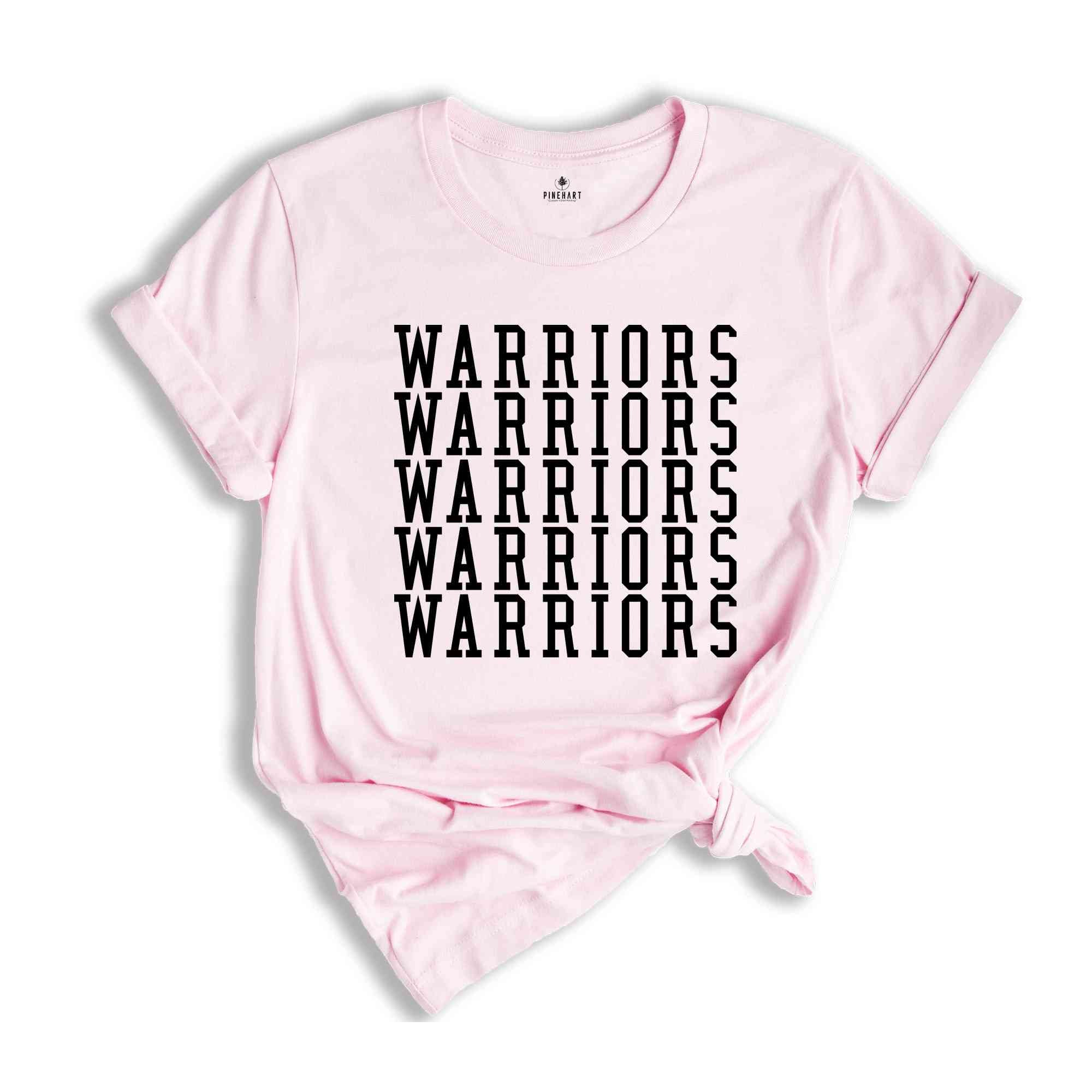 Team Mascot T-Shirt, Warriors Team Shirt, Warriors Football Tee, Warriors Fan Gift, Warriors School Shirt, College Shirts