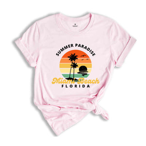 Miami Shirt, Miami Beach Shirt, Miami Lover T-Shirt, Miami Fan Tee, Miami Holiday Shirt, City Of Florida Shirt, Miami Trip Shirt