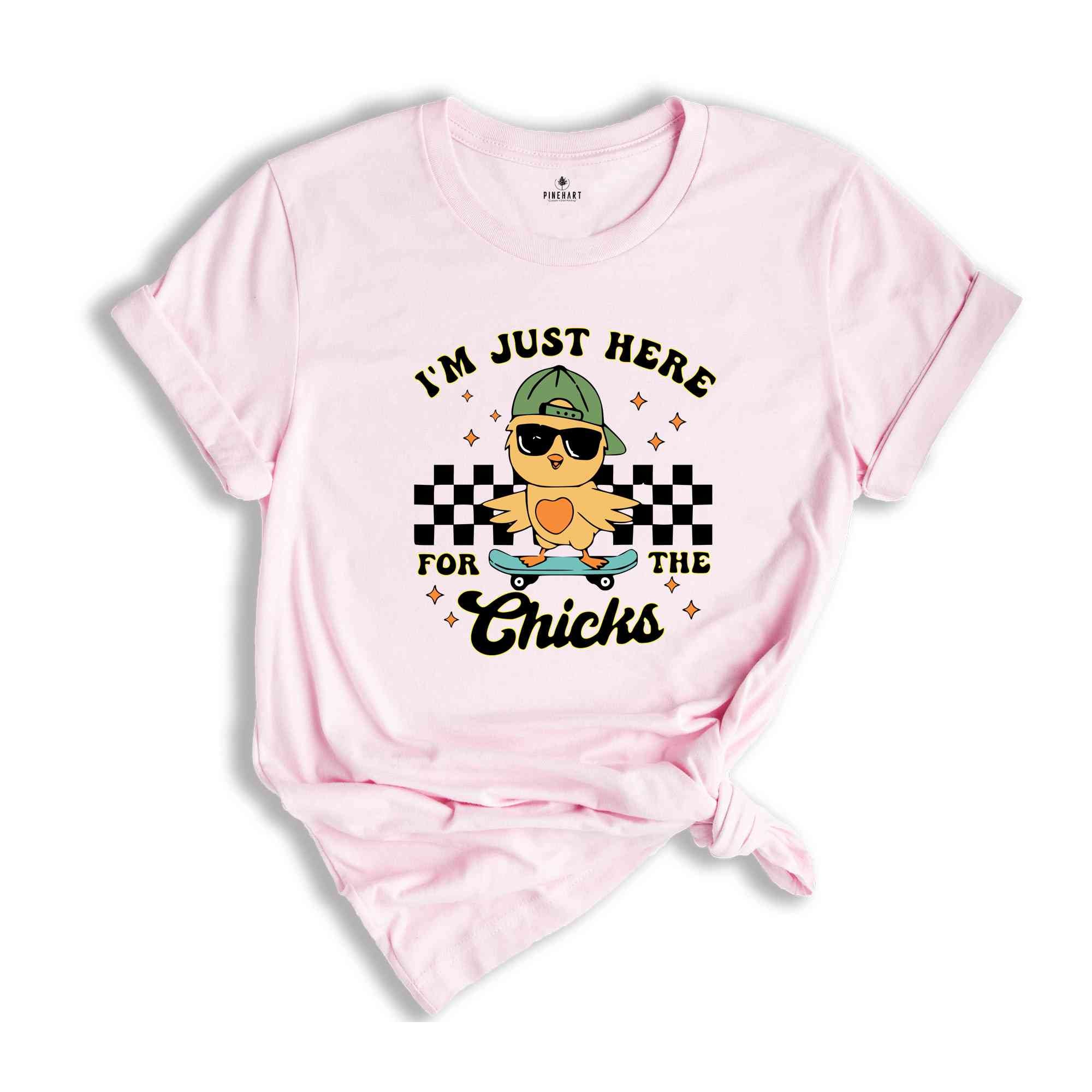 I'm Just Here For The Chicks Shirt, Funny Easter Shirt, Cute Chick Shirt, Easter Shirt, Kids Easter Shirt