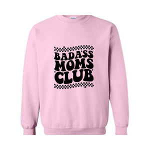 Badass Moms Club Sweat, Rock Moms Sweatshirt, Cool Moms Squad Shirt, Gothic Style Sweater, Rock n Roll Mama Pullover, Gift For Mom