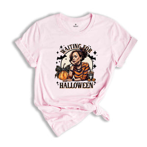 Waiting For Halloween Shirt, US Elections 2024 Tee, Kamala Harris Halloween Shirt, Halloween Gifts For Democrats