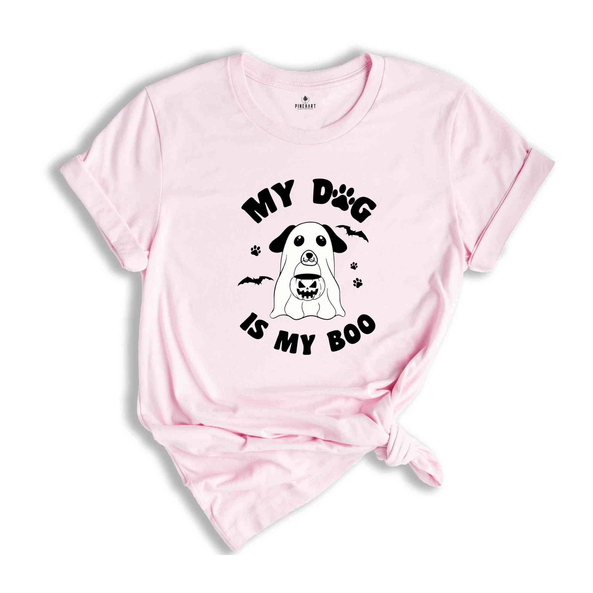 My Dog is My Boo Shirt, Cute Halloween Shirt, Spooky Dog Shirt, Spooky Pumpkin Tee, Ghost Dog Shirt, Dog Mom Shirt, Halloween Dog Tee