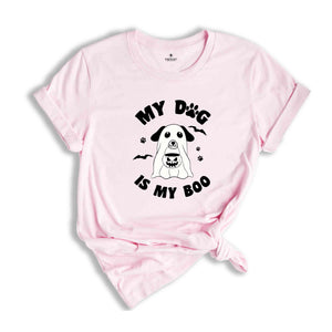 My Dog is My Boo Shirt, Cute Halloween Shirt, Spooky Dog Shirt, Spooky Pumpkin Tee, Ghost Dog Shirt, Dog Mom Shirt, Halloween Dog Tee