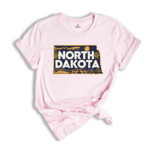 !Retro State Of North Dakota Shirt, State Of North Dakota Shirt, State Shirt, North Dakota Shirt, North Dakota Lover Shirt, Family Trip Tee