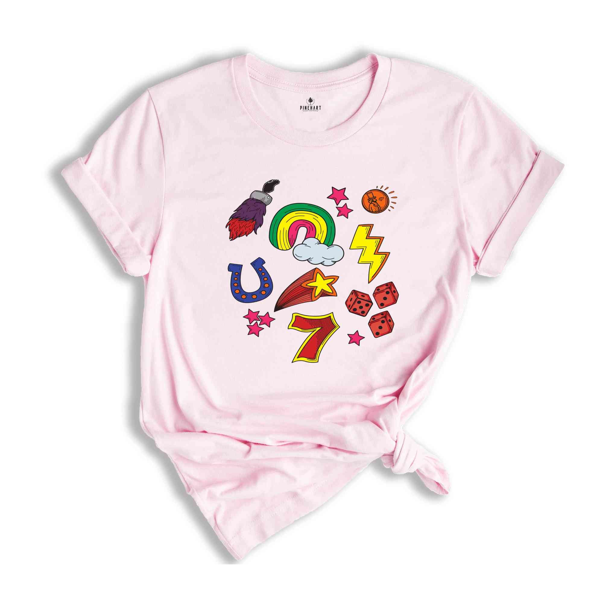 Retro Good Luck Charms Shirt, Lucky Charm T-shirt, Good Luck Shirt, Good Luck Charm Gift, Girly T-shirt