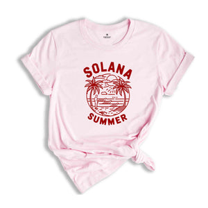 Solana Summer Shirt, Retro Solana Shirt, Vintage Solana Beach Tee, California Vacation Gift, Beach Bum Shirt, 2024 Vacation Trip