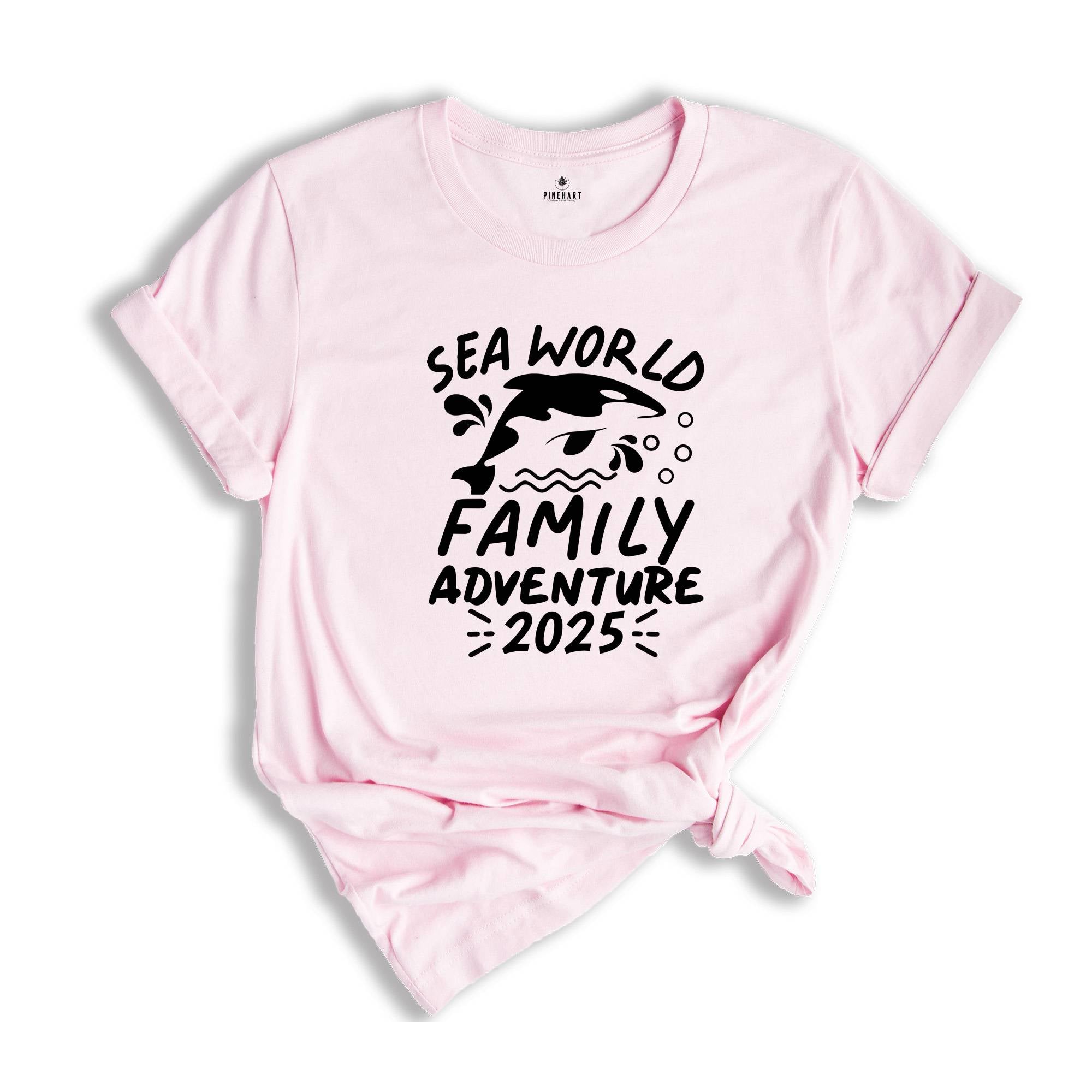 Sea World Family Adventure Tee, Sea World Matching Shirts, Sea World Trip 2025, Family Sea World Trip, Family 2025 Trip Tee, Vacation Shirt