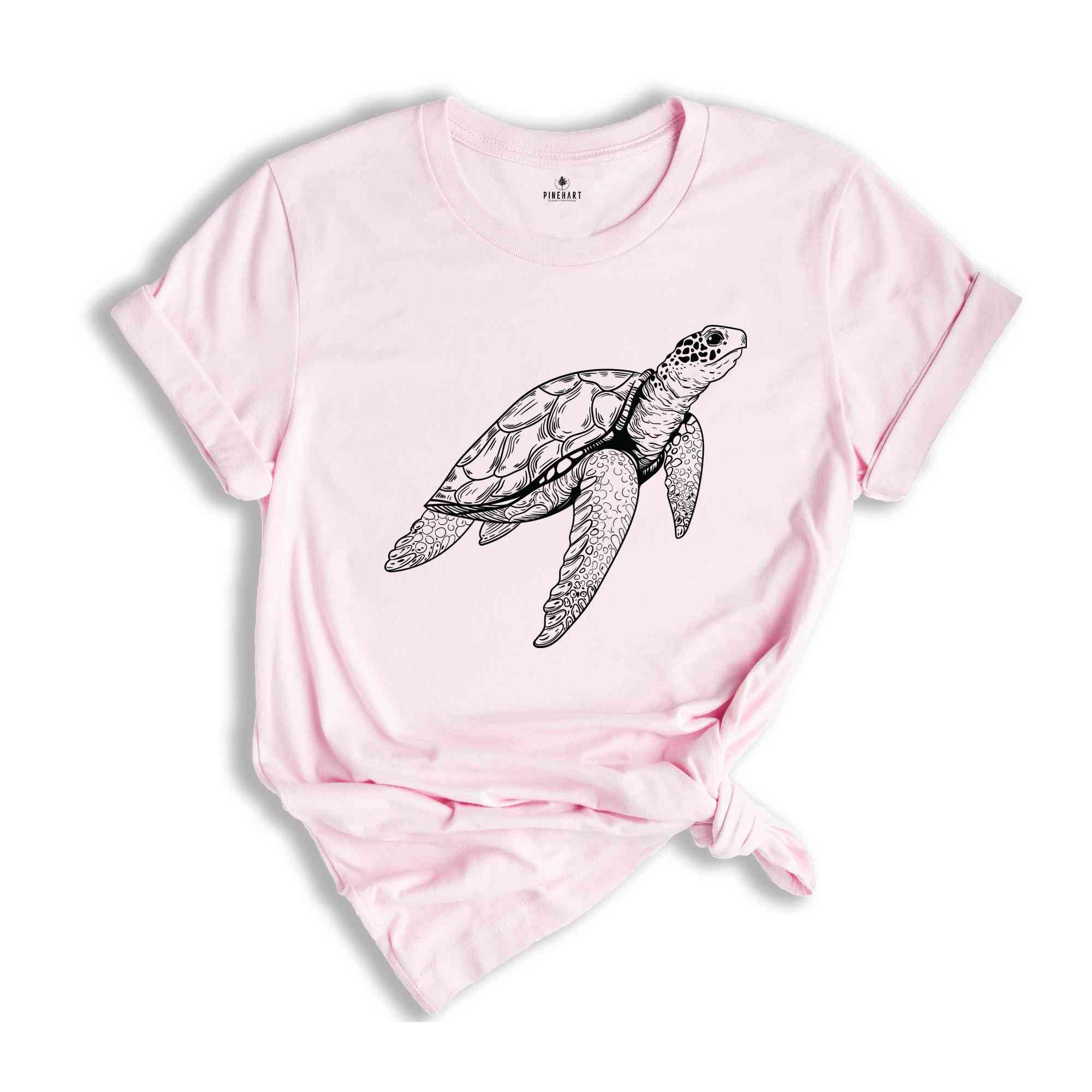 Turtle Summer T-Shirt, Beach Shirt, Surfing Shirt, Summer Shirt Girls Trip Gifts, Summer Vacation Shirt