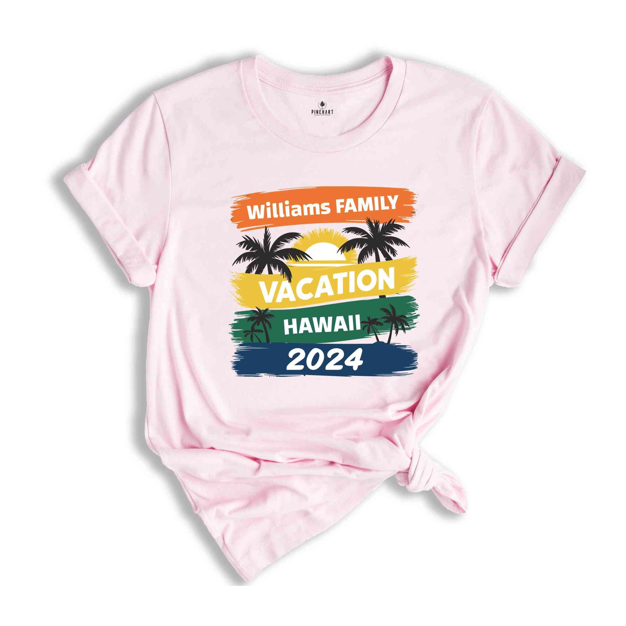 Family Vacation 2024 Shirt, Matching Family Trip Shirt, Personalized Family Shirt, Custom Vacation Shirt, Family Cruise Shirt, Summer Shirts