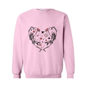 Skeleton Valentines Sweatshirt, Funny Valentines Day, Dancing Skeleton Sweater, Valentines Day Sweatshirt, Love Sweatshirt