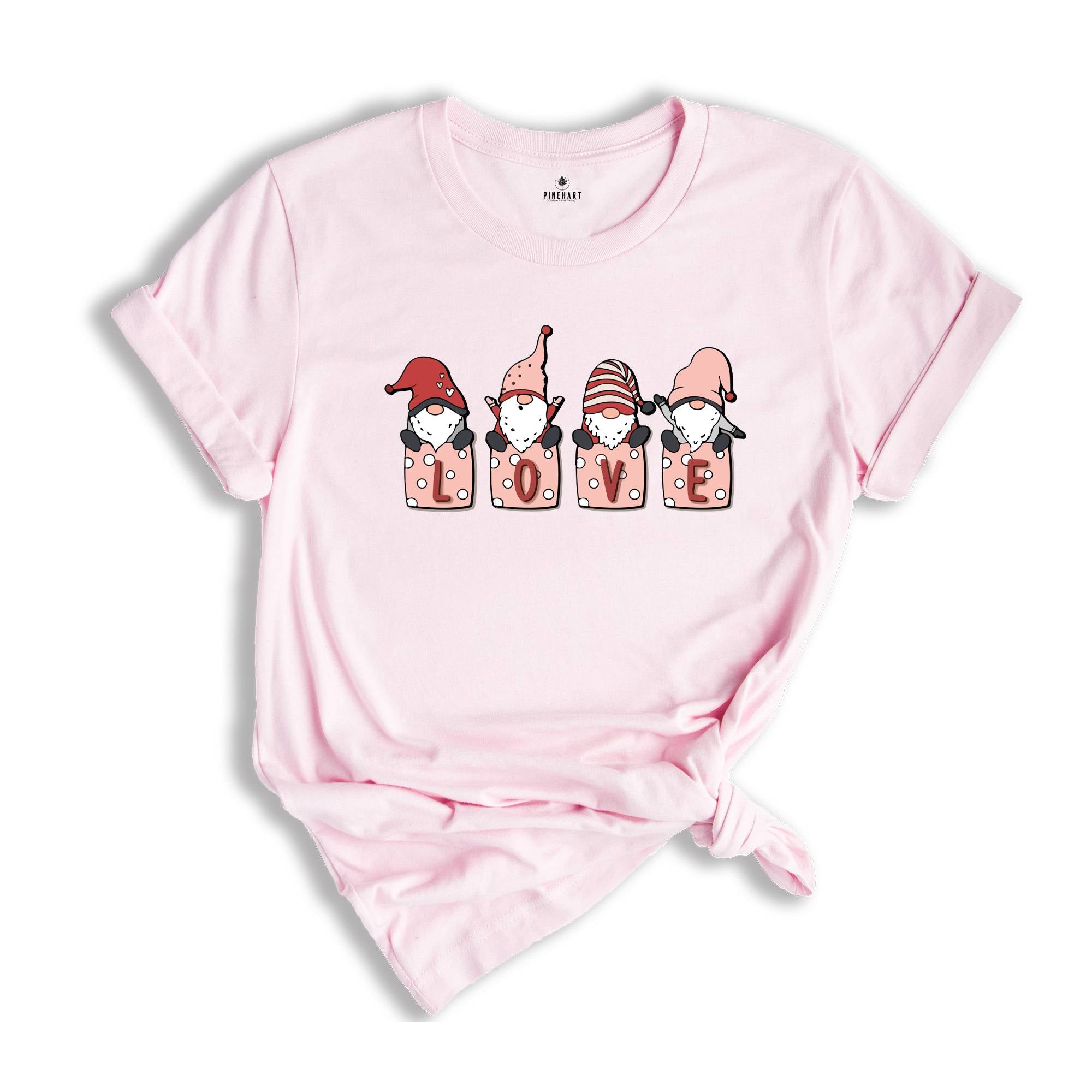 Love Gnomie Shirt, Cute Valentine Shirt, Valentines Day, Valentines Day Gift, Love Shirt, Valentines Shirt, Couple Shirt, Lover Tee