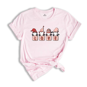 Love Gnomie Shirt, Cute Valentine Shirt, Valentines Day, Valentines Day Gift, Love Shirt, Valentines Shirt, Couple Shirt, Lover Tee