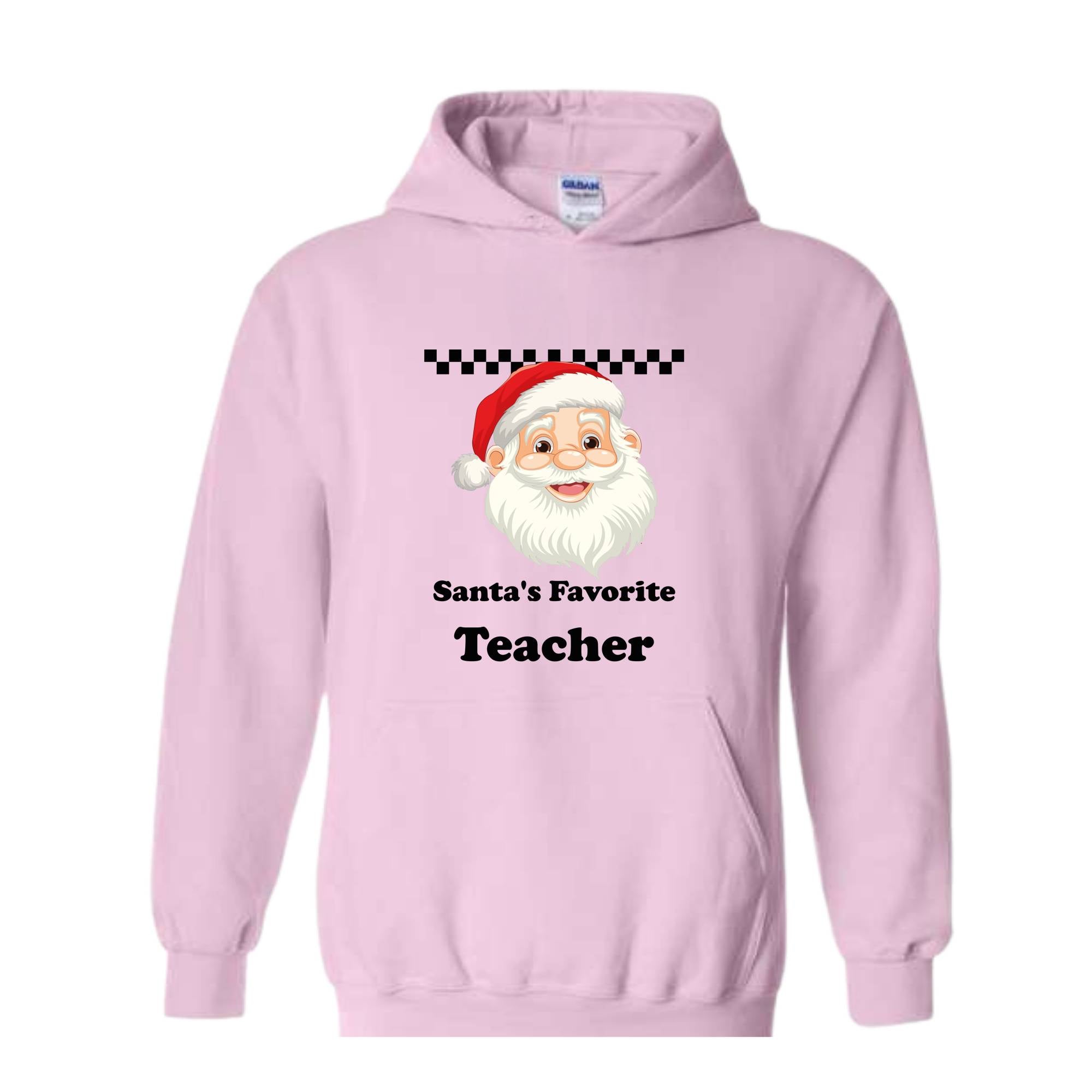 Santa's Favourite Teacher Sweatshirt, Favourite Teacher Gift, Santa Sweatshirt, Teacher Christmas Sweatshirt, Teacher Xmas Gift