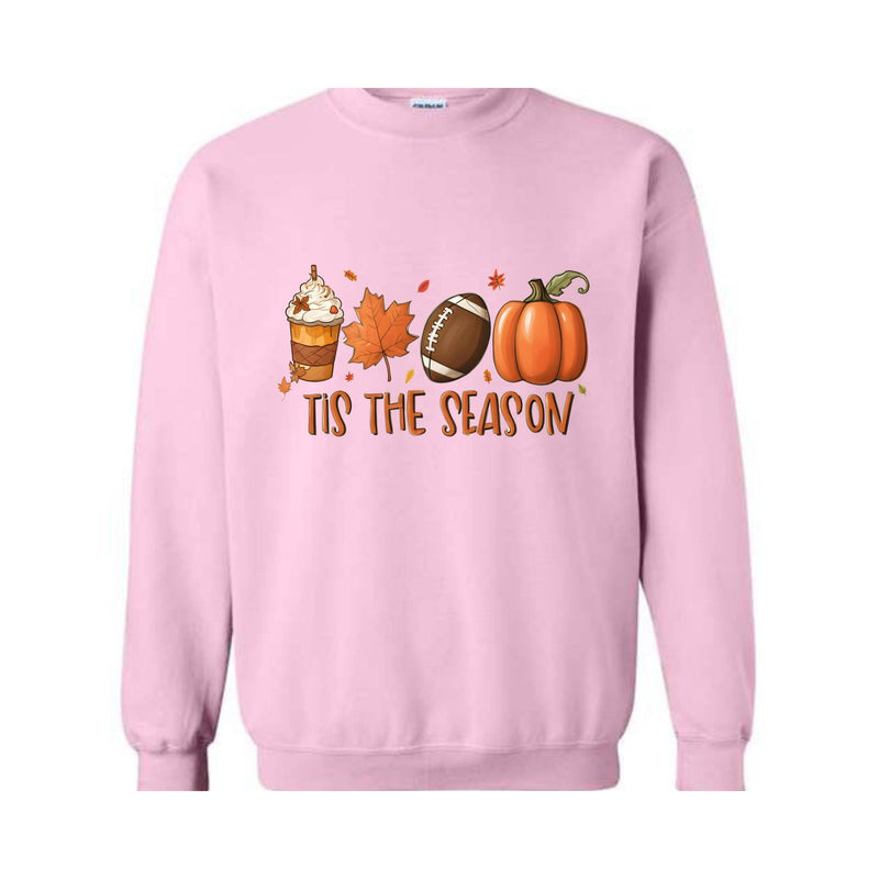 Tis' The Season Fall Sweatshirt, Fall Football Sweatshirt, Football Sweat, Halloween Sweatshirt, Game Day Halloween Gifts