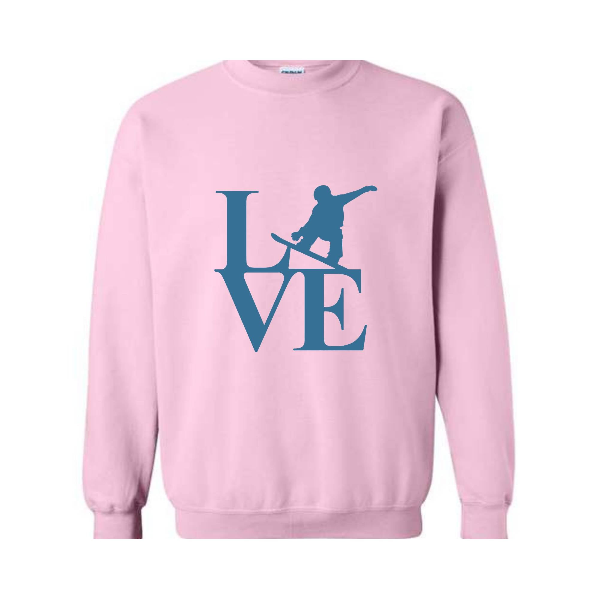 Live Snowboard Sweatshirt, Mountain Snowboarding Sweatshirt, Winter Sports Sweater, Snowboarding Gift