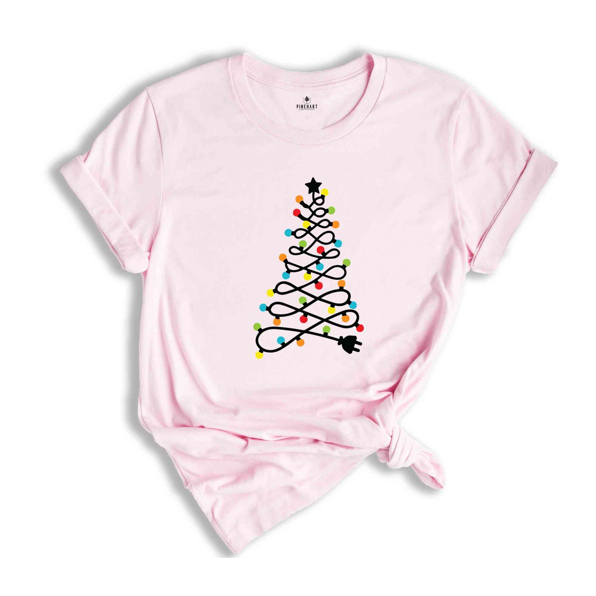 Christmas Light Tree Shirt, Christmas Tree Shirt, Holiday Shirt, Winter Shirt, Christmas Lights Shirt, Xmas Lights Shirt, Xmas Shirt