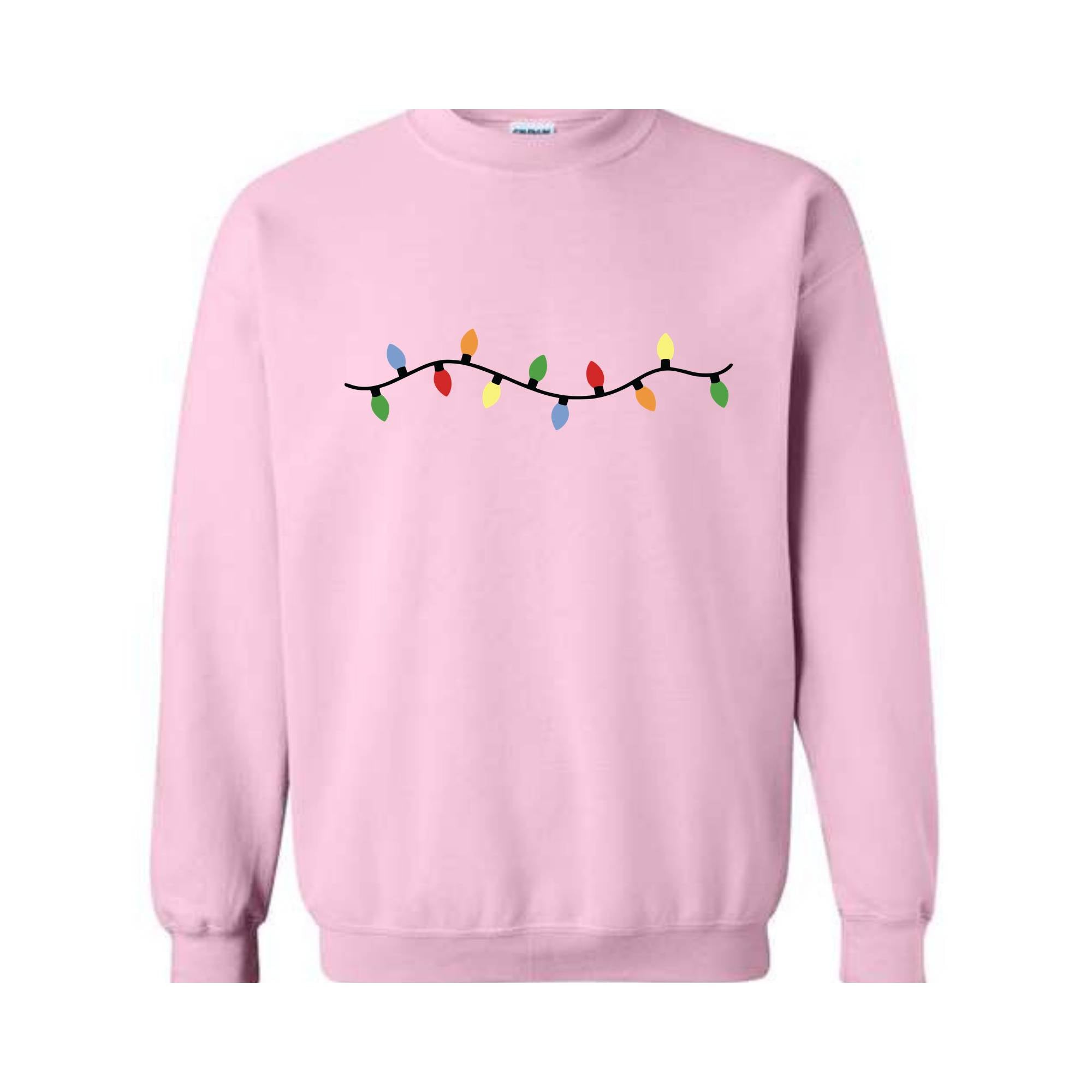 Cute Christmas Lights Sweatshirt, Christmas Sweat, Tis The Season Sweater, Festive Outfit, Christmas Gifts