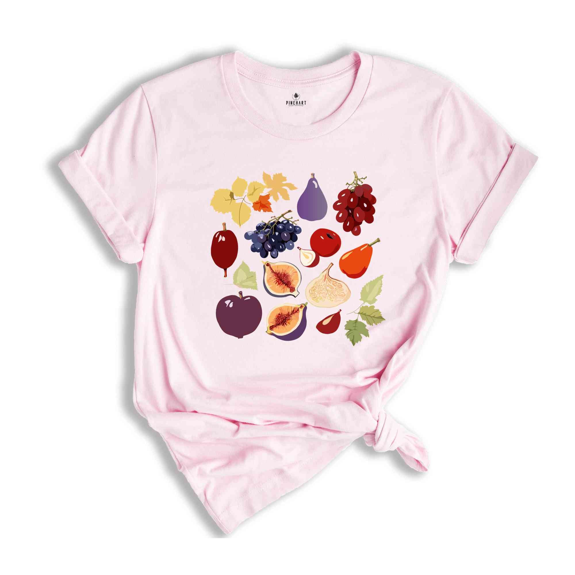 Vintage Fruit Shirt, Figs Shirt, Botanical Fruit Shirt, Vegan Shirt, Foodie Shirt, Cute Plant Shirt, Fruit Lover Shirt